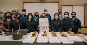 Celebrating School Board Appreciation: Front Row, Superintendent Diana Reaume, Leslie Hernandez-Beltran, Ayanna Quinneke-Johns, Nicole Winger, Litzy Recinos-Balencia, Lisa Reyes. Back Row - Kevin Hinchen, School Board Representative District 2, Shannon Dahlgren School Board Representative District 1, Mike Reaves School Representative District 5, Bridgett Jacobson, and Instructor Shelley Castellano. Submitted photos