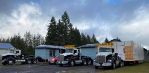 The modules arrived last Tuesday and were staged along Sol Duc Way. Submitted Photos