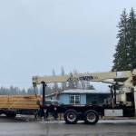 The trusses arrived a few days later and have since been placed on the roof.