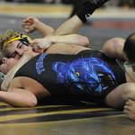Forks Walker Wheeler (back) placed third at state in the 138 lb class. 
Watch for more photos from State next week.