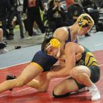 Above: Nate Dahlgren (top) weighed in at 170 lbs.