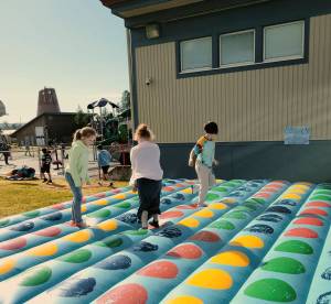 The inflatable Bounce activities were on loan from the Forks Assembly of God Church. Submitted Photos