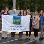 Left to Right Heid Anderson, Deborah Dillon, Mary Raben – Kidney Donation Recipient, Kelly Thompson, Angie Pursley, and Laci Johnson.