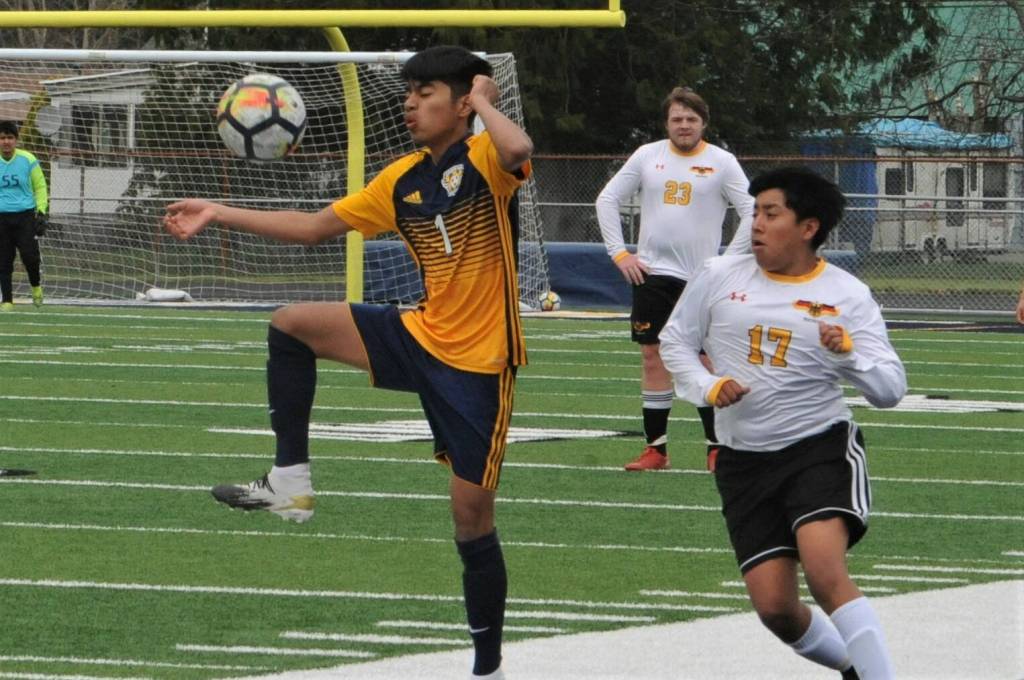 Abraham Montealegre in action against Winlock.