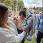 Somebody won a bunny ….Submitted Photo