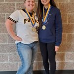 Salutatorian Nicole Winger and Valedictorian Myra Luong. Submitted photo
val and sal