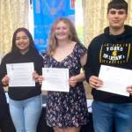Sue Trettevik on left and Rosemary Sternbeck far-right, SIORF scholarship committee, are pictured with this years scholarship recipients: Isabelle Cavill, Sarah Curtis, Maribel Davila-Greene, Kyrissa Duncan, and Austin Graham. Not pictured: Victoria Donoghue, Holly Hillcar. Submitted Photos