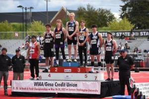 Ashton Doyle took to the podium twice as he finished third in the 100-meter dash (11.68) and seventh in the 200 (24.01). Submitted Photos
