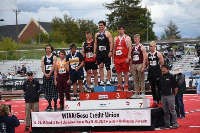 Sloan Tumaua was fourth in State in the discus (147-8).