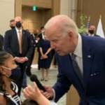 Elizabeth asks the President a question. Submitted Photos