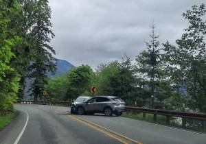 Accident Saturday Lake Crescent. Photo Randy Eastman Sr.