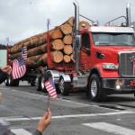 What would a Forks Old Fashioned 4th of July parade be without Log Trucks!? This Dilley and Soloman 2021 Peterbilt was driven by Dewey Ross-Penn with Avery Bummy Bumgarner in the passenger seat. Thanks to all the truckers for participating on their day off!