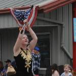 Semi-retired Rainee Signor was back twirling in the Forks 4th of July parade! She is a 13-year competitor in twirling her batons and came out of retirement to twirl her fire batons in the parade.