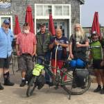 American Legion Post 106 members greeted Jared Sainato at LaPush on Friday. Submitted photos