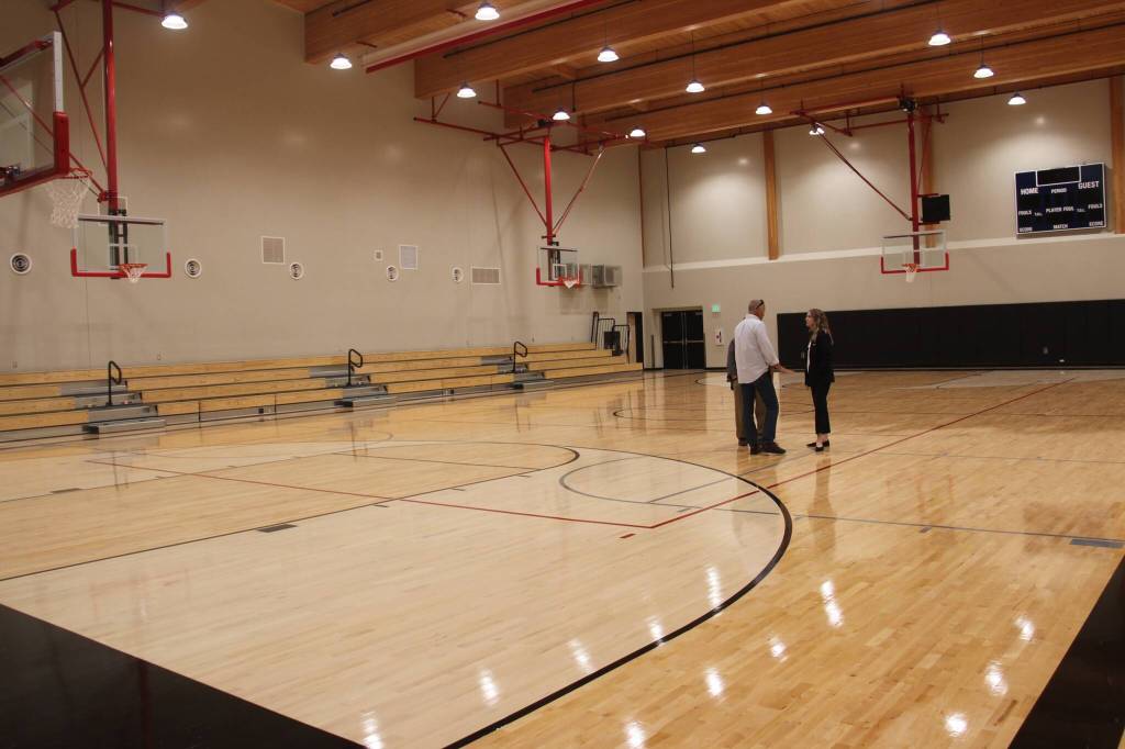 A beautiful new gymnasium.