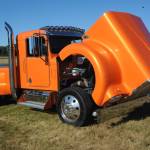 This 1975 Kenworth log truck was converted to pickup by Ken Stearns. It was like Johnny Cashs song One Piece At A Time and what a beauty it is. If not mistaken, the bed is that of a GMC. You could even open the hood with a press of a button. Photo by Lonnie Archibald