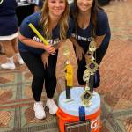 Coaches for the group are Melanie Stonebreaker and Sapphire Leons. Melanie shared, We won a spirit stick every day, multiple trophies, the spirit banana the first day, and the best overall UCA staff choice award (and Gatorade cooler) for promptness, and kindness to other teams, spirit, always early for events, and much more! So proud!