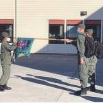 Devlins platoon recently received the streamer for academic excellence and is accepting it here.