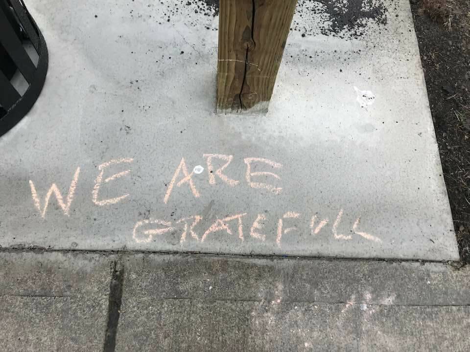A message of thanks.