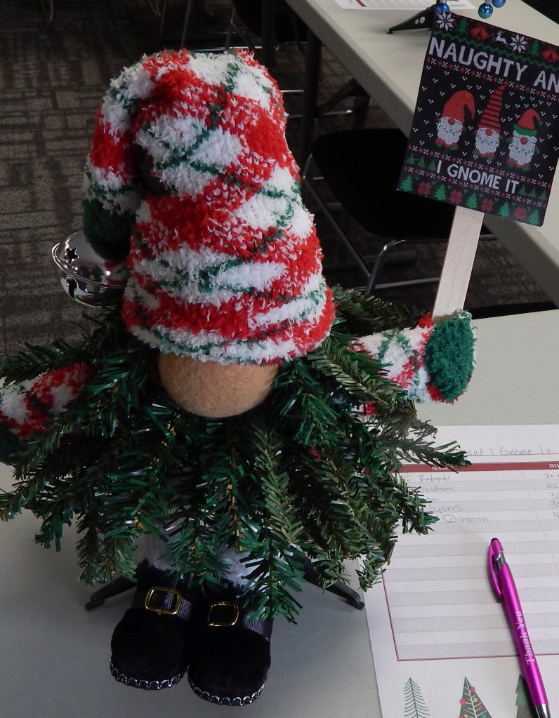 3rd place tree - Central Supply / Materials Management - Naughty and I Gnome It!