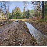 Work at Elk Creek after the November 2021 flooding activity.