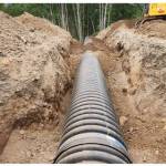 New drainage system at the Campbells Pit area.