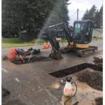 In 2022 old galvanized pipe was replaced on Sol Duc Way.