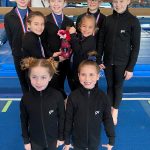 Bronze
Front: Makinlee Thomason, Charlotte Nevill, Middle: Paytynn Lindley, Carley Mae Riggs, Back: Lainey DiPiro, Raeleigh Thomason, Harper Waterkotte, Morgan Smith. Submitted Photos