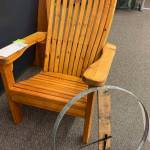 This chair and clock, handmade by Darren Sackett, are just two of the many amazing one-of-a-kind items that will be up for bid.