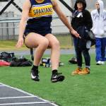 Lilliana Galeana in the long jump. Photo by Lonnie Archibald