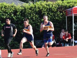 ryan to Grady in the 4x100