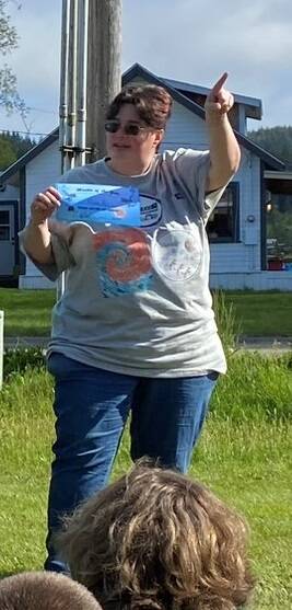 2023 Olympic Coast Mate ROV Competition Mentor of the Year, Alice Ryan, accepts her award.