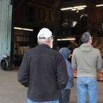 Guide Richard explains the workings of the shake mill.