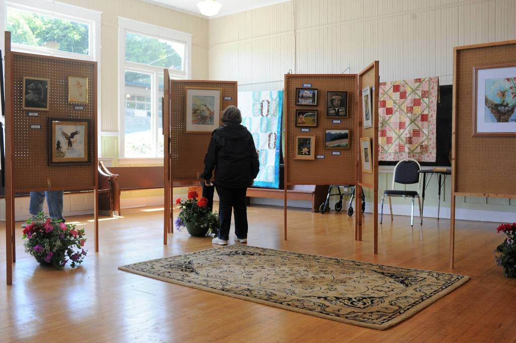Paintings, photos, quilts, music, spinning, and more were available for visitors to the Sekiu Community Center during the Clallam Bay-Sekiu Fun Days celebration.
