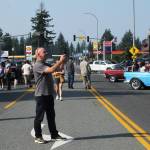 Many visitors took time to photograph the classic vehicles parked on Main street.