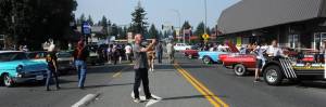 Many visitors took time to photograph the classic vehicles parked on Main street.