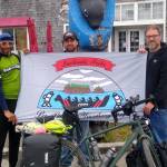 David Davilla, US Army with Quileute Tribal Council members Zachary Jones and Rio Jaime.