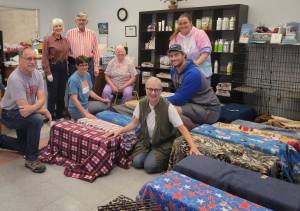 Pictured - Back Ken and Judy Schindler, Joe Carter, Marion Wagner, Dr. Pat Dowell, Aleda Adams, Marky Adams, and Terri Kossman. Submitted photo