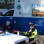 The Forks Ambulance crew has had a busy summer, for a bit of humor …is that a bedpan full of candy??!!