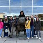 At Gonzaga with Madelyn.