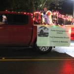 The First Congregational Church joined the fun this year with its first entry in the Twinkle Light Holiday Parade.