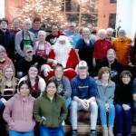 Community members ages 15 to 50-plus took time to volunteer at the annual Breakfast with Santa last Saturday. Church members/volunteers cooked the breakfast, students from the FCCLA/FHS Culinary Class helped serve, and WEBPA members manned the door and took and printed photos. When it was all over … a group photo! Submitted photo