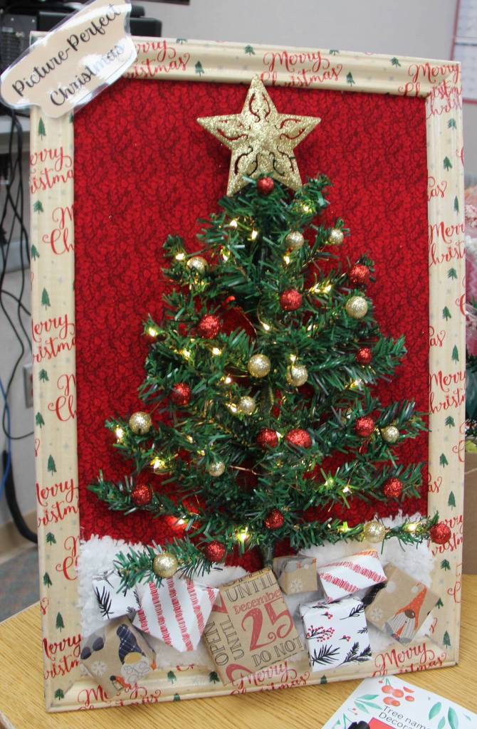 This entry called A Picture Perfect Christmas won the top spot in the Little Christmas Tree contest at FCH. There were about a dozen entries and they all were wonderful! Some of the trees were silent auctioned off with funds raised going to support staff activities. Photo Christi Baron