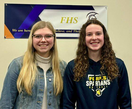 Erame Tost and Keira Johnson shortly after their interview on January 5, 2024. Photo Kendall Marshall