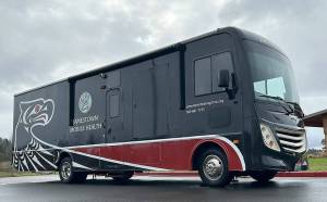 Jamestown SKlallam Tribes mobile medical unit will start traveling to Clallam Bay on March 4 to offer medication-assisted treatment and wrap-around services, such as counseling to those afflicted with opioid use disorder. Itll be at the Clallam Bay Fire Station from 8:30 a.m.-1 p.m. Monday-Friday. Sequim Gazette photo by Matthew Nash