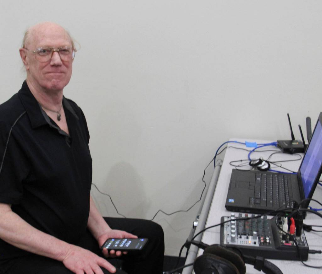 Ken kept things moving along on the radio, helping those who could not be there in person call in a bid or two or maybe three?