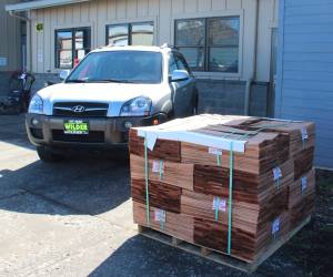 The aroma of cedar and this car donated by Wilder welcomed hopeful bidders to the QVS Auction on Saturday.