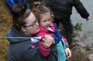 Baisley McClanahan learns the technique of casting from her mother Rose.