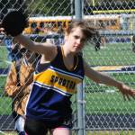Alice Hammer in the discus.