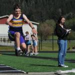 Craig Haag in the long jump.